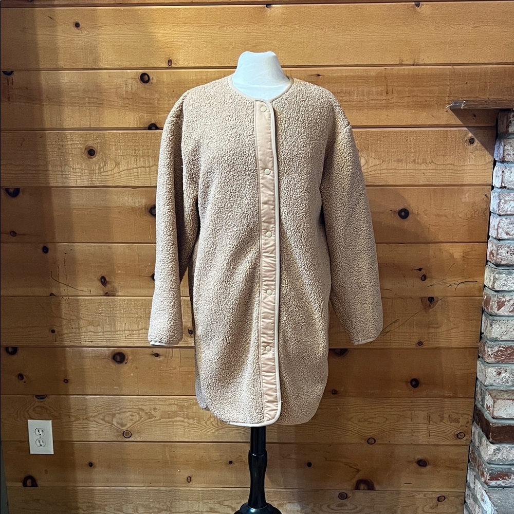 Aritzia Wilfred Free Long Sherpa Liner Jacket
